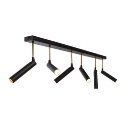 LARS 6 six-point ceiling spotlight, black