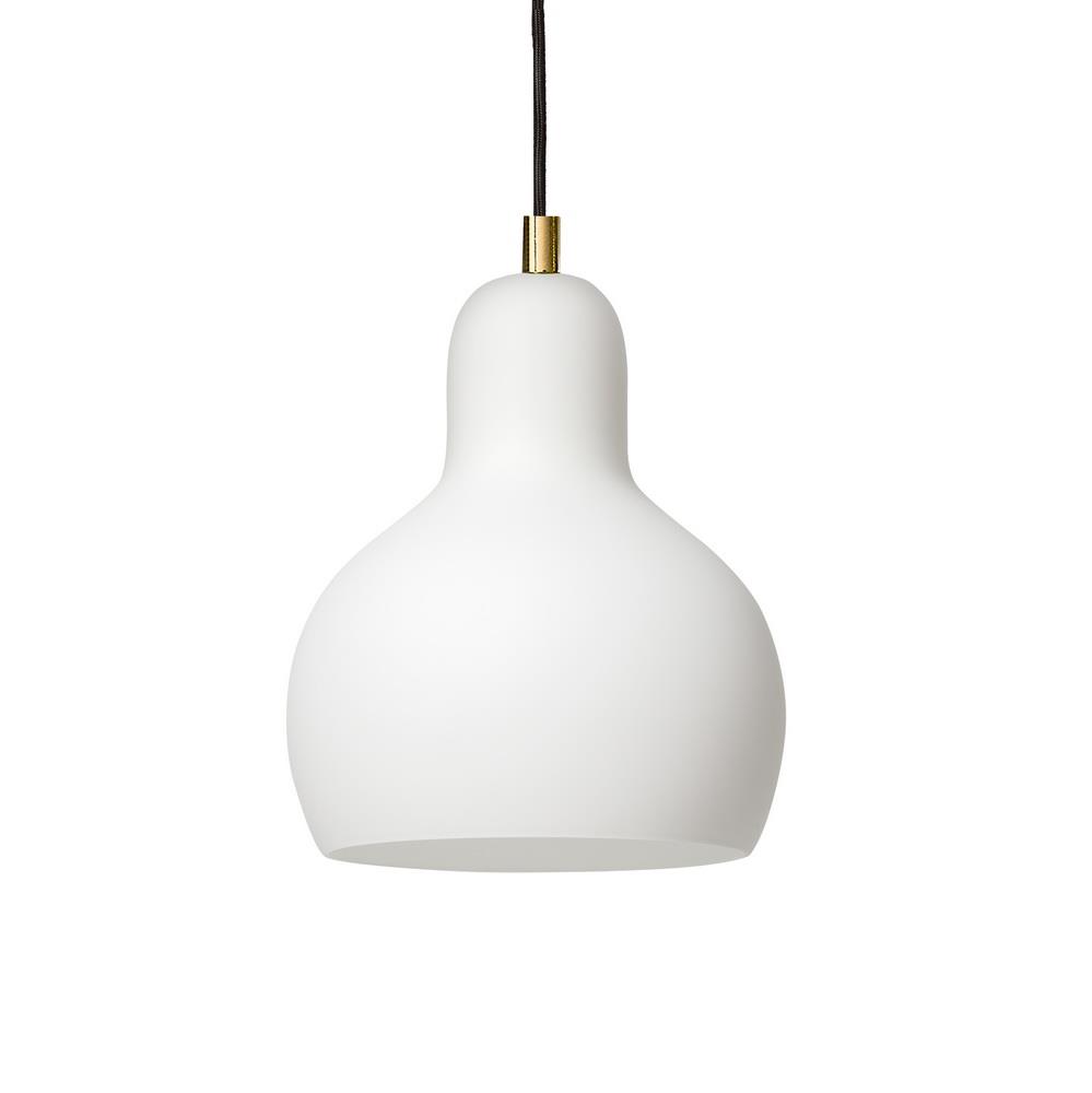 LONGIS WHITE I gold finish pendant lamp