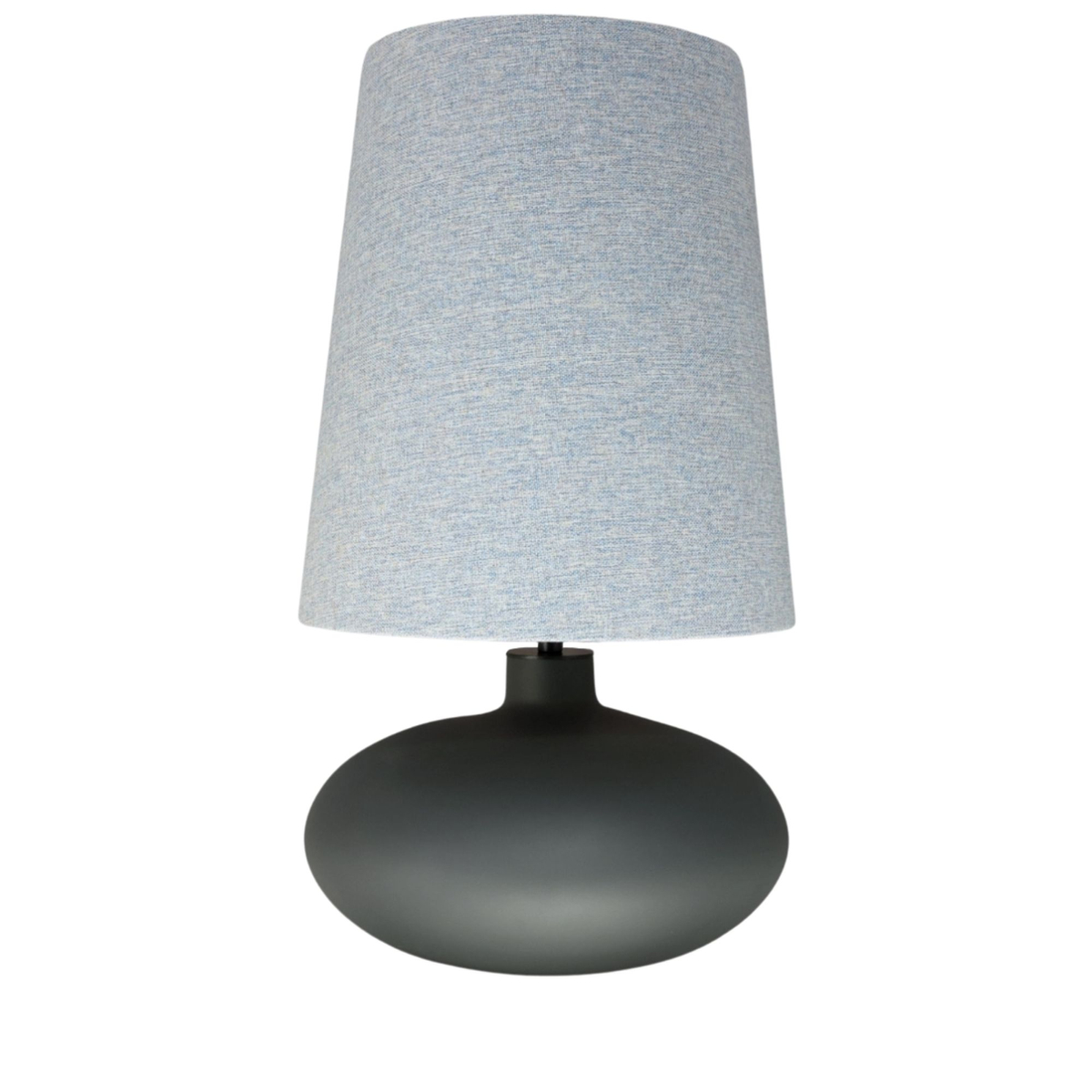 Lampa stołowa SAWA CLASSIC XL błękitny melanż, grafitowa podstawa