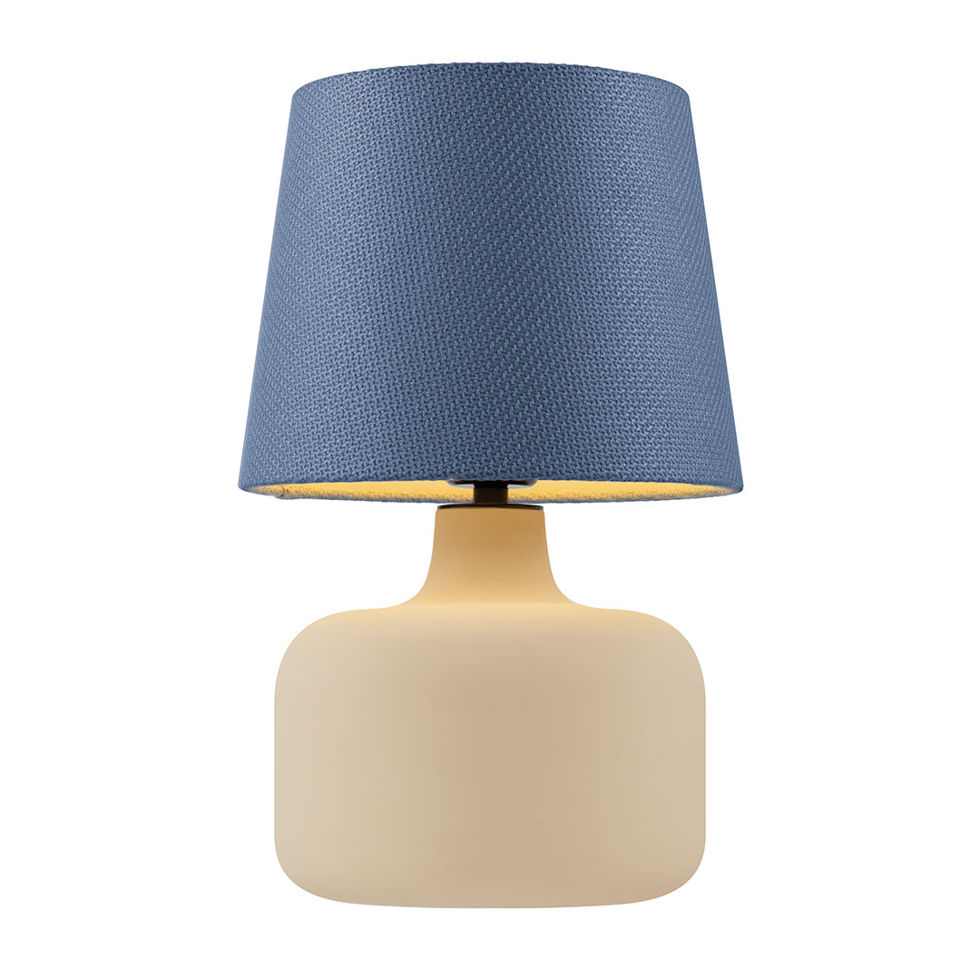 GAJA table lamp blue, beige base