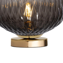 Lampa stołowa złota VENUS KASPA grafitowa, Kaspa