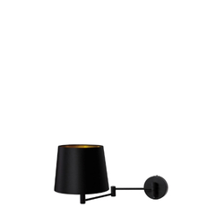 MOVE wall lamp black, black finish, cantilevered