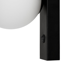 Wall lamp GIGI black, with switch