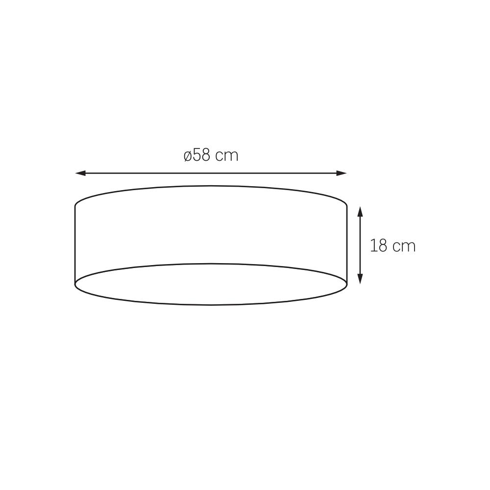 Plafon MOVE stare złoto, 58 cm