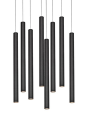 LED ROLL PENDING LAMP 8 black, Kaspa