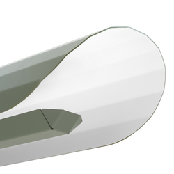 APOLIN 65 cm linear pendant lamp, sage and white