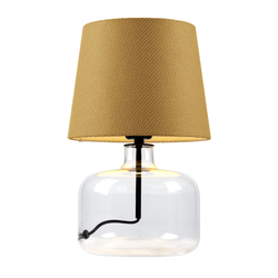 GAJA table lamp mustard, transparent base