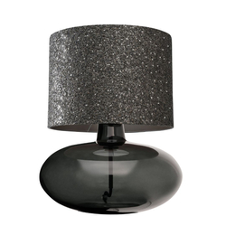 Lampa stołowa SAWA STONE mika transparentne szkło