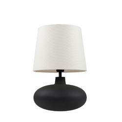 SAWA table lamp creamy,  graphite base
