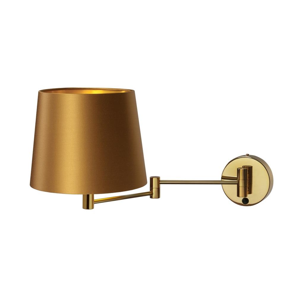 MOVE wall lamp old gold, gold finish, cantilevered