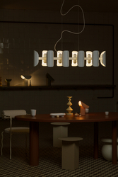 APOLIN multi-arm pendant lamp white