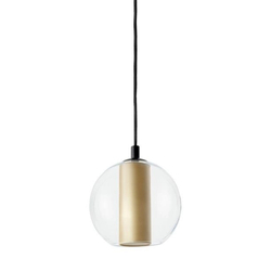 MERIDA BLACK S champagne pendant lamp, 25 cm