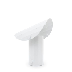 APOLIN table lamp with perforated canopy, 30 cm, white