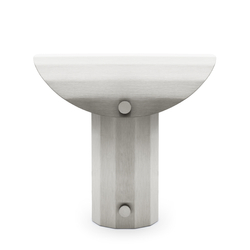 APOLIN 30 cm table lamp, brushed steel