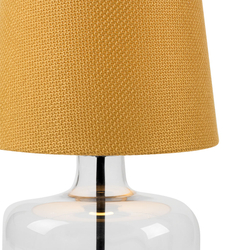 GAJA table lamp mustard, transparent base