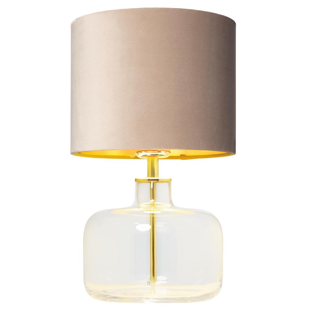 LORA table lamp beige, transparent base
