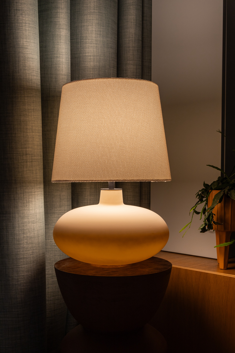 SAWA table lamp creamy,  beige base