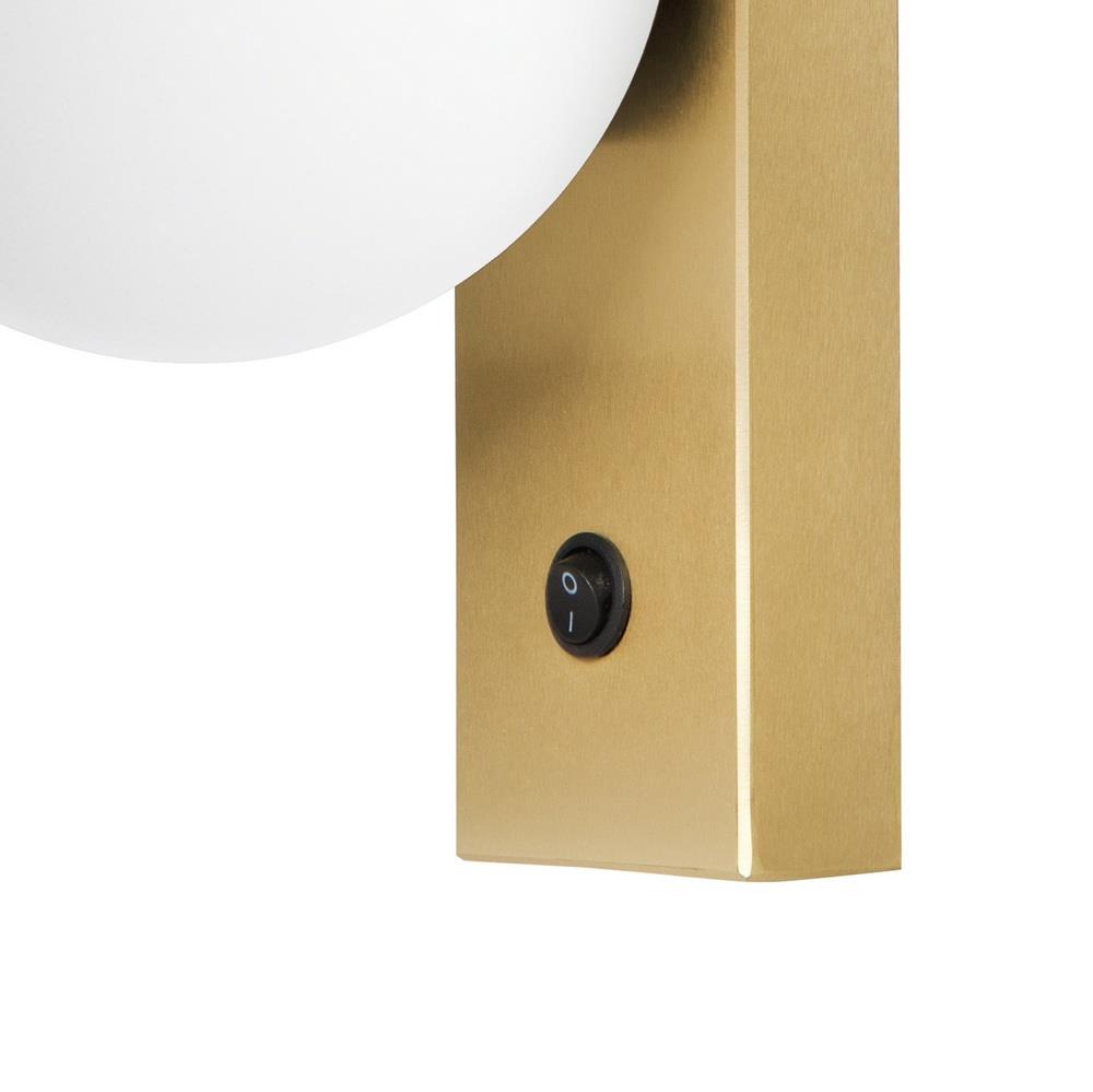 Wall lamp GIGI brass, with switch