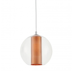 MERIDA L copper pendant lamp, 35 cm