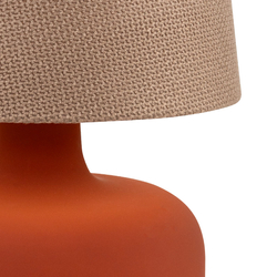 Lampa stołowa GAJA latte, terakota podstawa