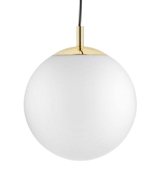 Lampa wisząca ALUR L złota, biały klosz, 40 cm