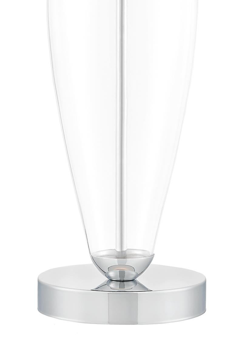 REA SILVER table lamp black, with transparent base