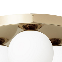 MIJA IP44 bathroom plafond, gold