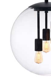 Lampa wisząca kula SURYA KASPA czarna, Kaspa