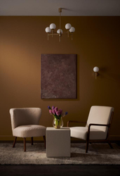 AERO KINKETT KASPA gold wall lamp, Kaspa