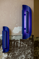 Wall lamp APOLIN 65 cm, cobalt