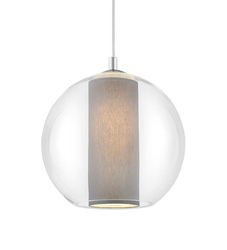 Lampa wisząca MERIDA L szara, 35 cm