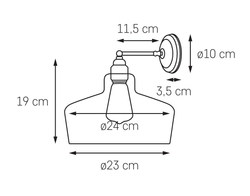 Wall lamp LONGIS CHROM III