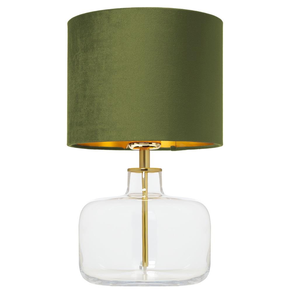 LORA KASPA olive glass table lamp, Kaspa