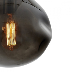 AVIA BLACK 3 smoky three-point pendant lamp