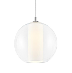 Lampa wisząca MERIDA L biała, 35 cm