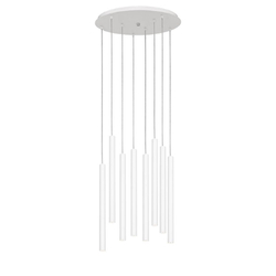 Lampa wisząca LED ROLL LAMPA WISZĄCA 8 biała, Kaspa